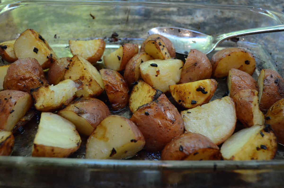 Lemon and Garlic Roasted Potatoes From Valerie's Kitchen