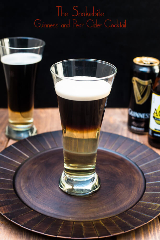 The Snakebite Guinness and Pear Cider Cocktail
