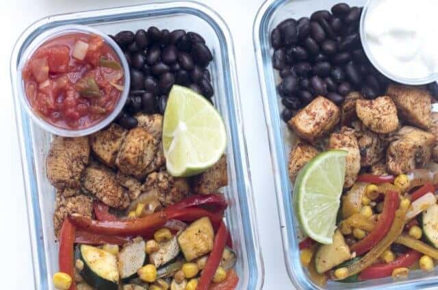 Tex-Mex Chicken Meal Prep Bowls
