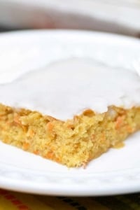 A slice of yam cake on a plate.