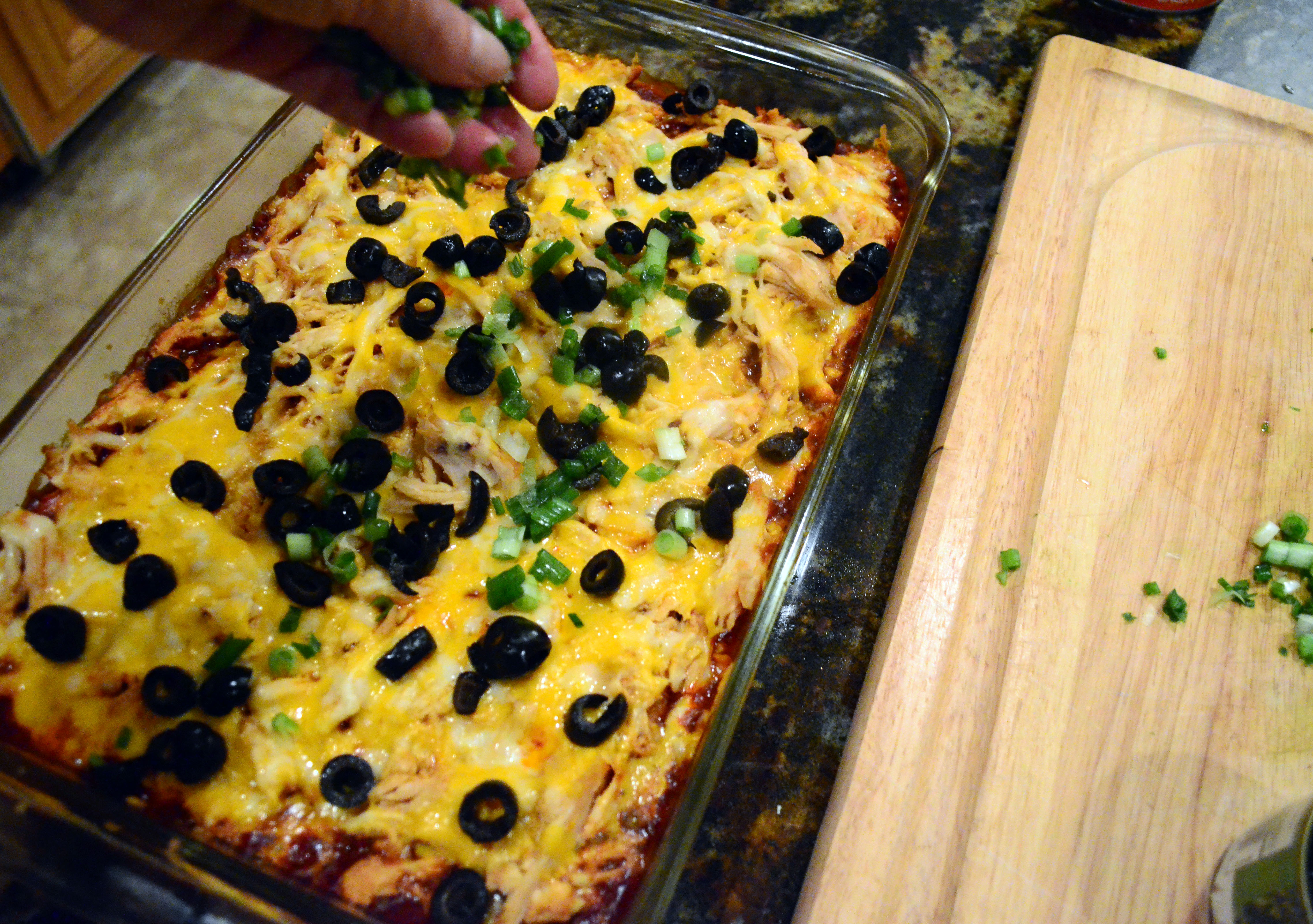 costco tamale bake with rotisserie chicken