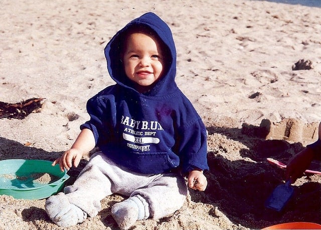 Baby boy #3 at the beach.