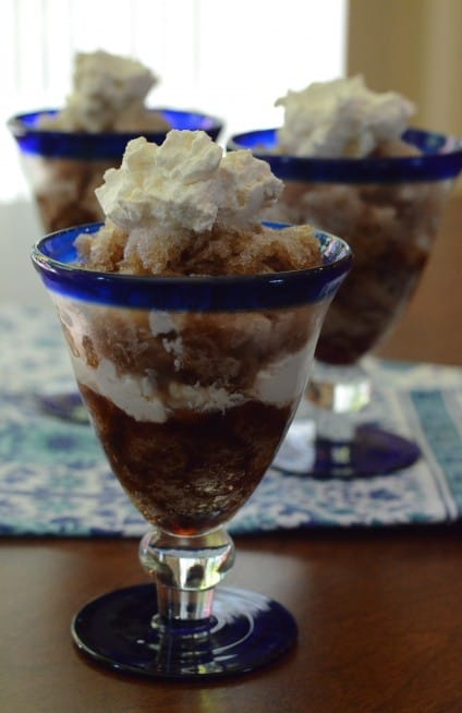 A cup of coffee granita.