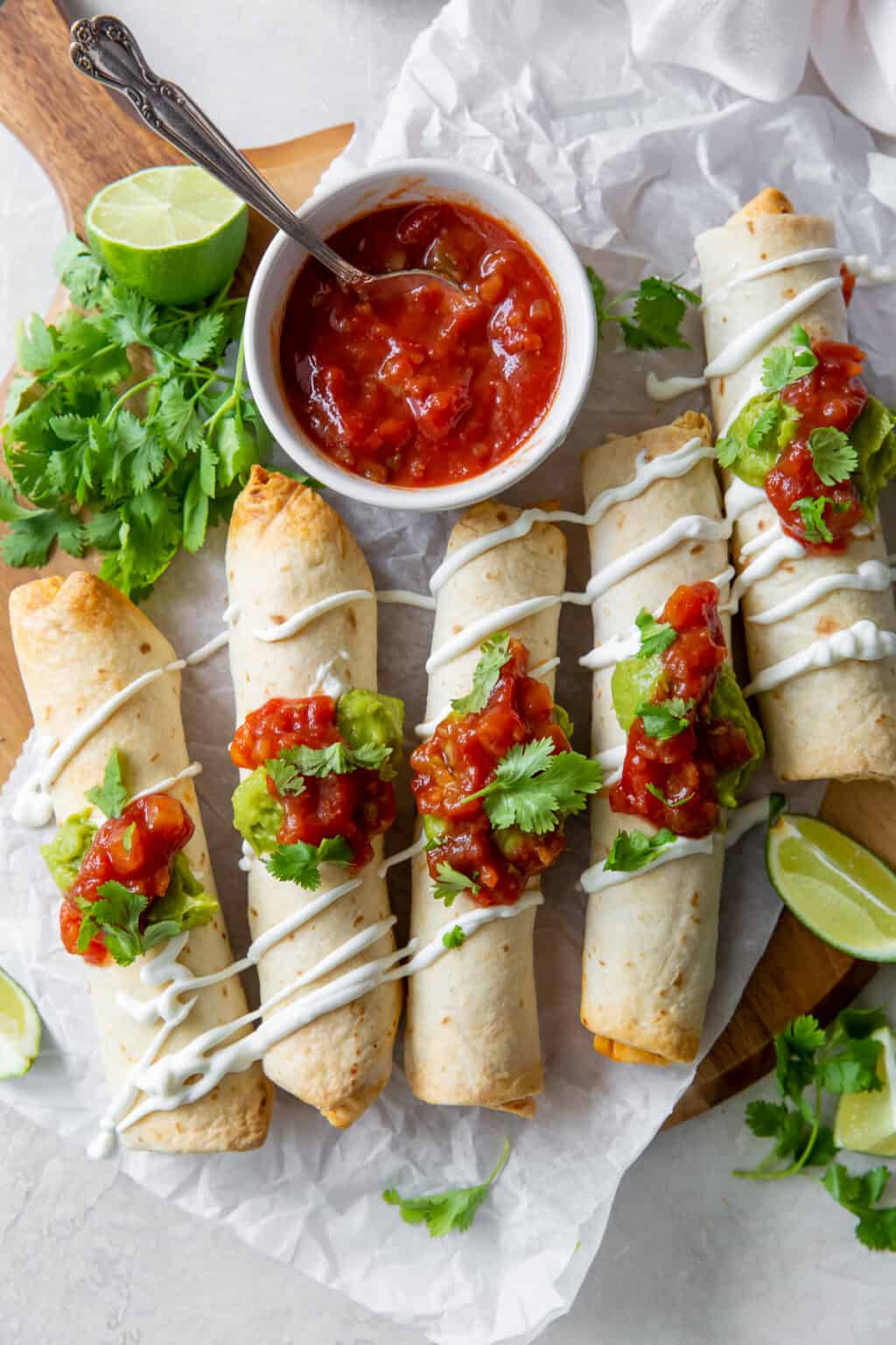 Baked Chicken Taquitos (MakeAhead + Freezer Tips!) Valerie's Kitchen