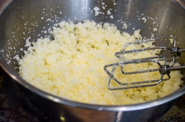 Fresh lemon juice is added to the mixture.