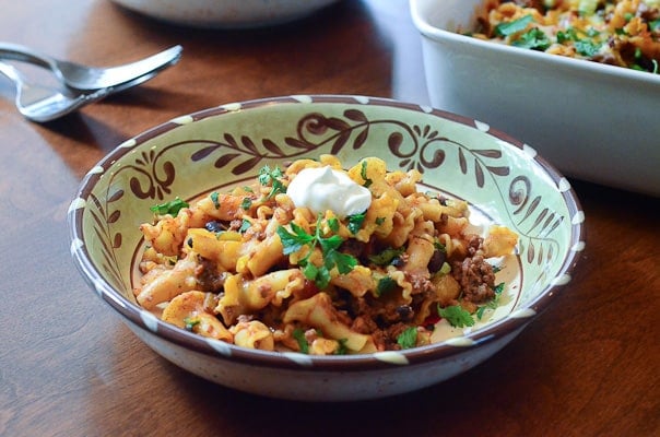 Taco Pasta Bake Valerie s Kitchen