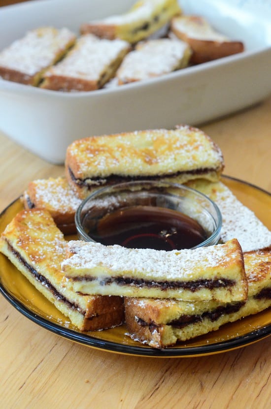 Nutella Stuffed French Toast Sticks