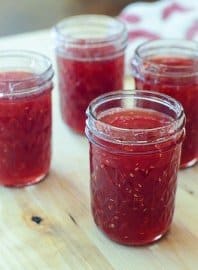 Peach Raspberry Freezer Jam