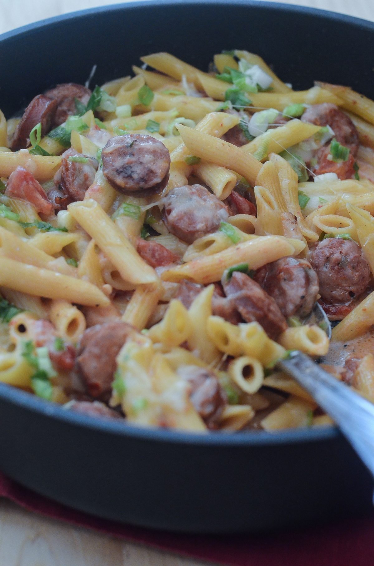 Skillet Sausage Pasta (One Pot) Valerie's Kitchen