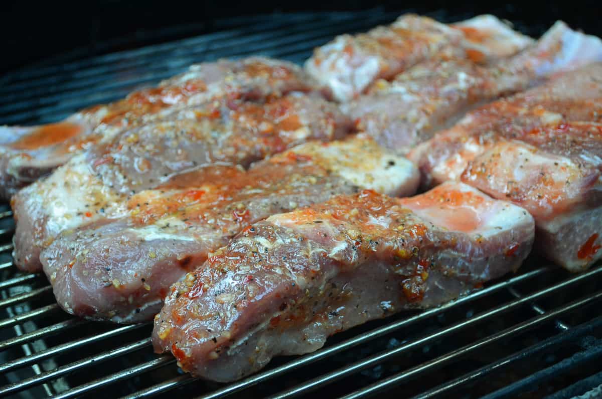 Country Style Ribs on the grill.