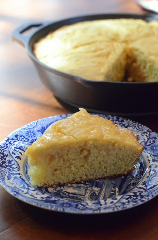 Rustic Sweet Cornbread with Honey Butter