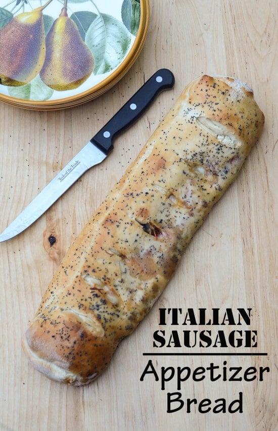 Italian Sausage Appetizer Bread