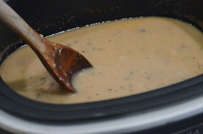 Crock-Pot Pork Sirloin Tip Roast with Creamy Mushroom Gravy