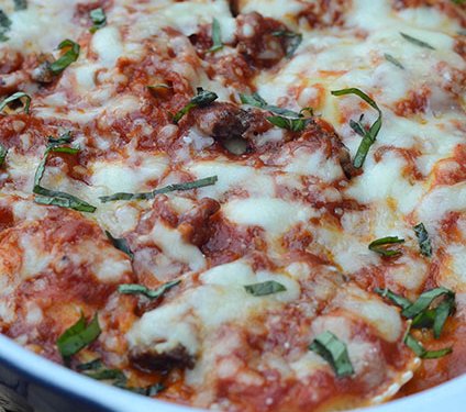 Easy Baked Ravioli With Italian Sausage Valerie S Kitchen
