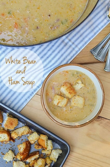 White Bean and Ham Soup 