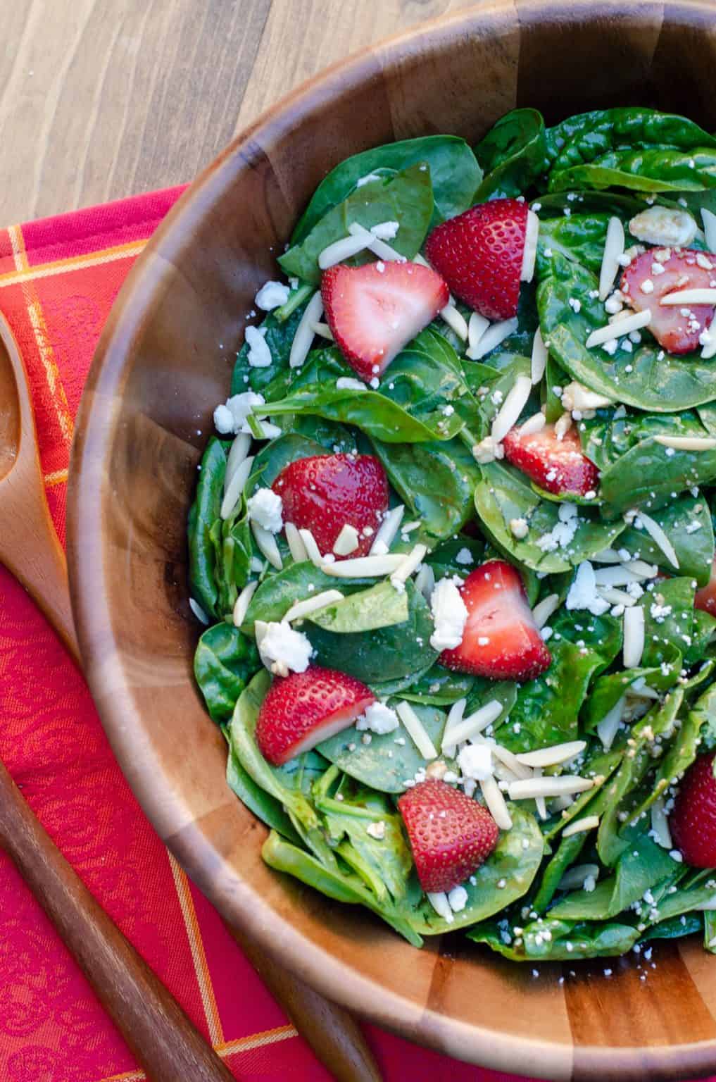 Strawberry Spinach Salad Valerie's Kitchen