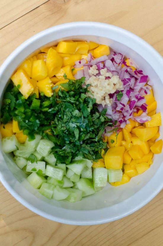 Mango Cucumber Salsa