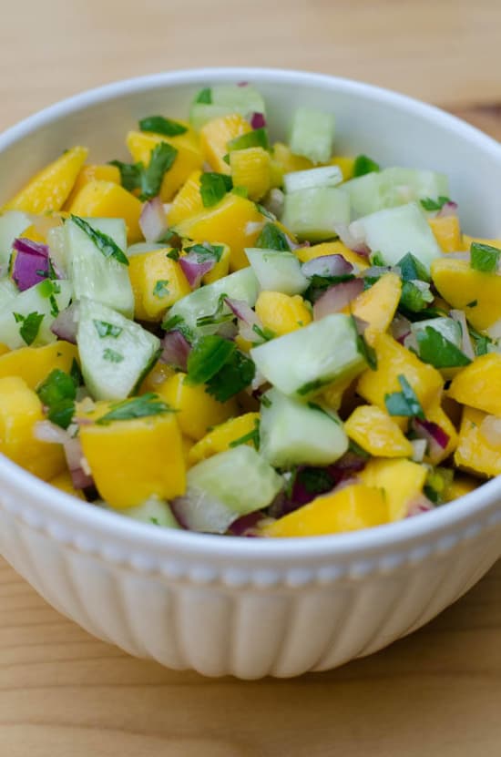 Mango Cucumber Salsa