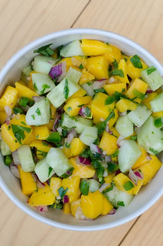 Mango Cucumber Salsa