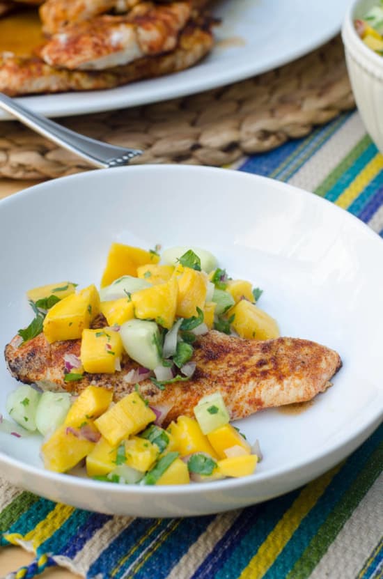 Mango Cucumber Salsa