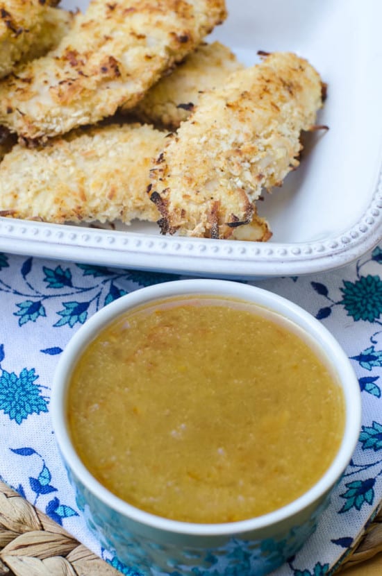 Coconut Chicken Fingers with Orange Dipping Sauce