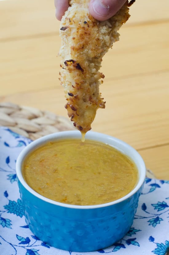 Coconut Chicken Fingers with Orange Dipping Sauce