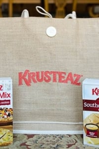 Two boxes of Krusteaz Cornbread Mix.