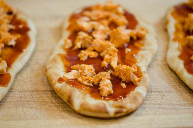 Buffalo Chicken Flatbread Pizza-038