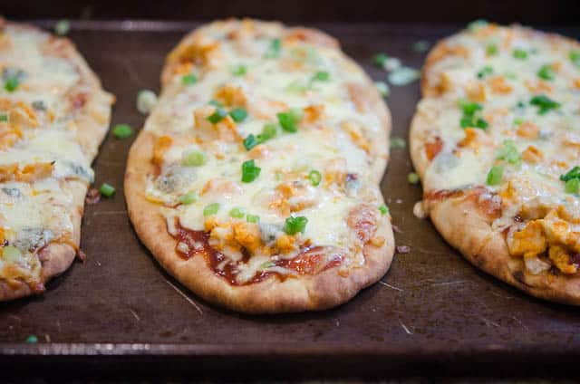 Buffalo Chicken Flatbread Pizza-067