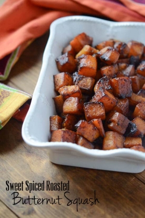 Sweet Spiced Roasted Butternut Squash