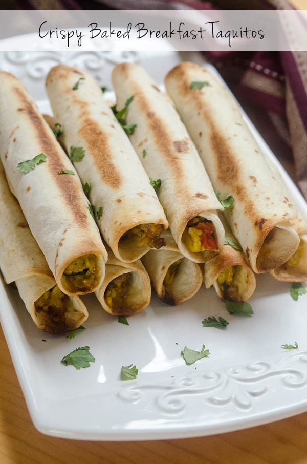 Crispy Baked Breakfast Taquitos Valerie's Kitchen
