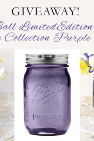 Ball Heritage Collection Purple Jar #Giveaway!