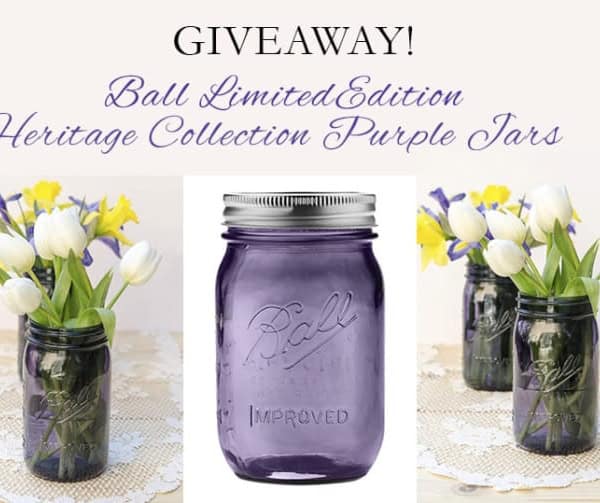 Ball Heritage Collection Purple Jar #Giveaway!