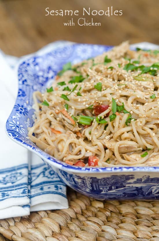 Sesame Noodles with Chicken