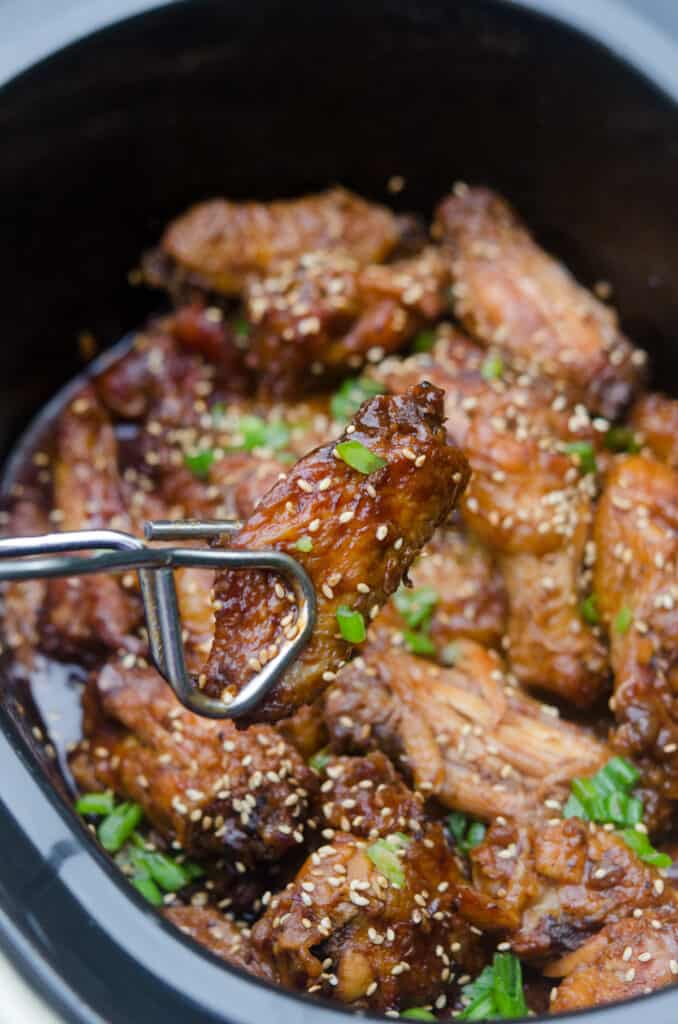 Slow Cooker Asian BBQ Chicken Wings Valerie's Kitchen