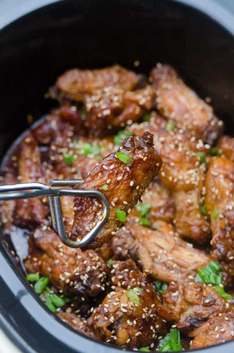 Slow Cooker Asian BBQ Chicken Wings Valerie's Kitchen