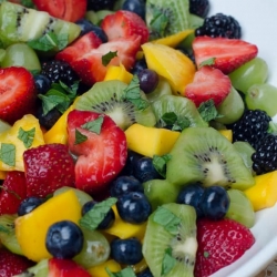 Fruit Salad with Sweet Lime Dressing