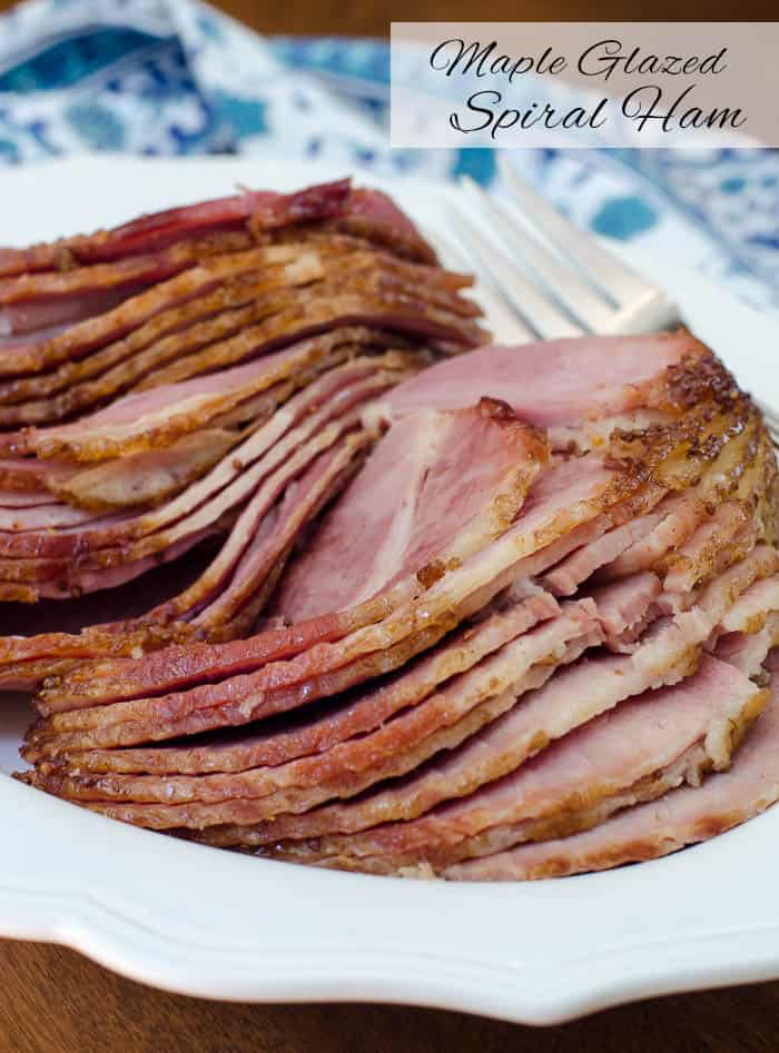 maple glazed spiral ham