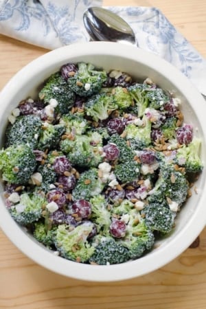 Broccoli Grape Salad with Feta