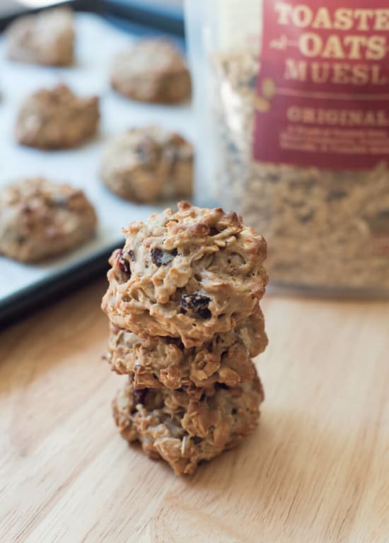 Soft-Bake Muesli Breakfast Cookies