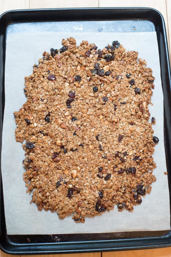 With a special baking method and some helpful tips you can make your own Snacking Granola Clusters at home! Wonderful alone or served with fruit and yogurt.