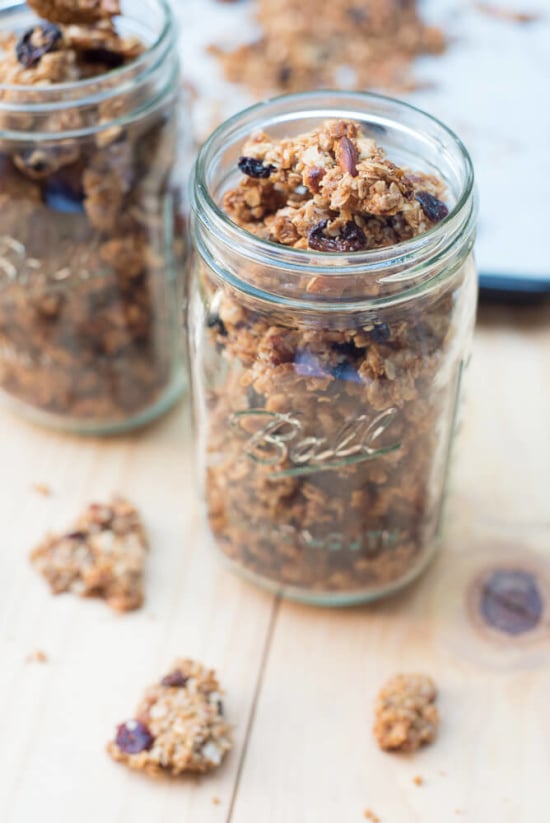 With a special baking method and some helpful tips you can make your own Snacking Granola Clusters at home! Wonderful alone or served with fruit and yogurt.