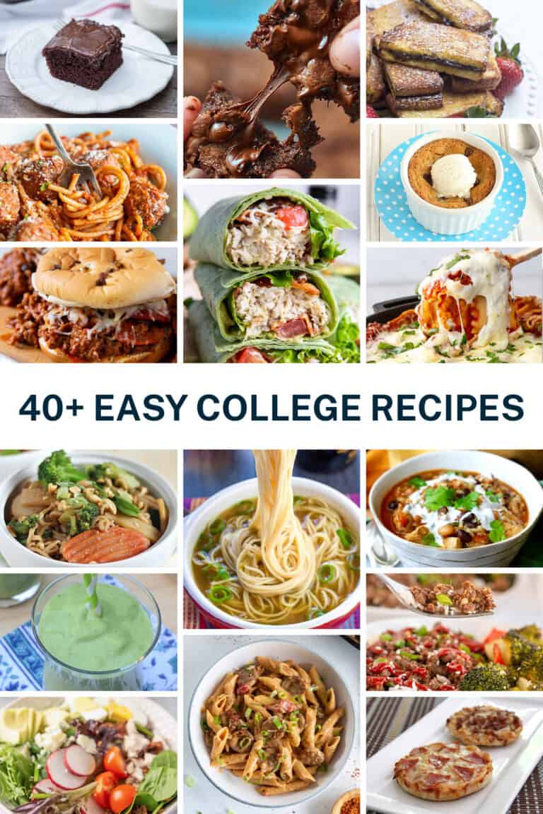 40+ Easy Recipes for College Students