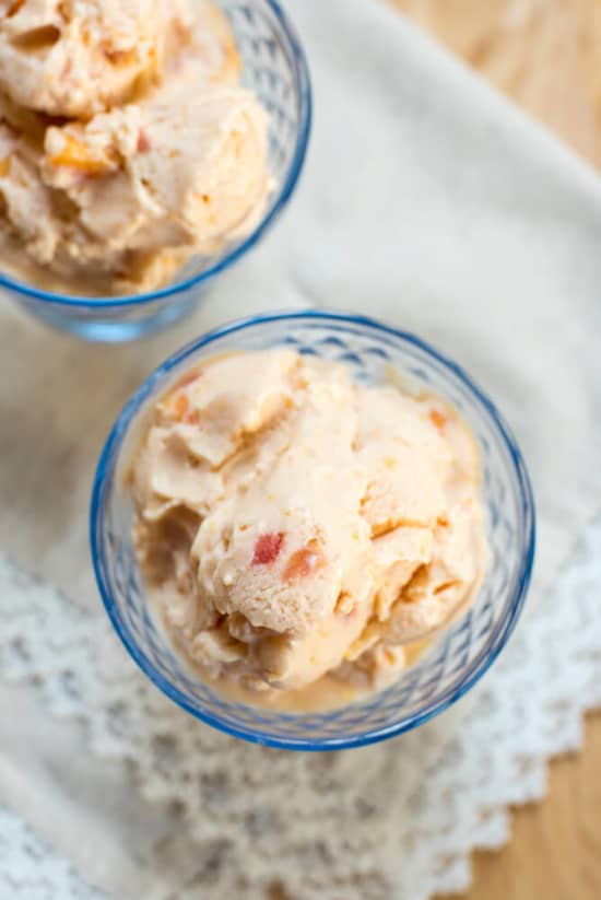 Peach Frozen Yogurt | Homemade Frozen Yogurt Recipes for a Real Treat