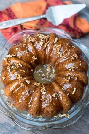 Sweet Potato Bourbon Bundt Cake