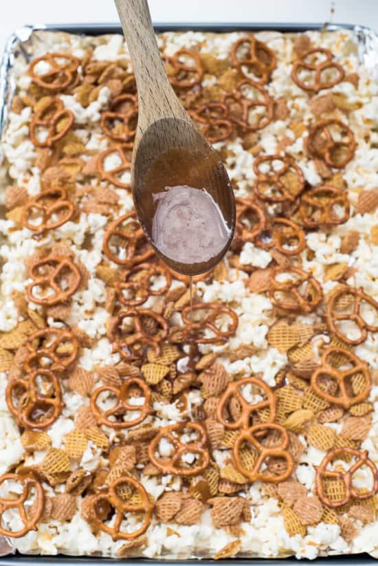 Sweet and Salty Popcorn Snack Mix