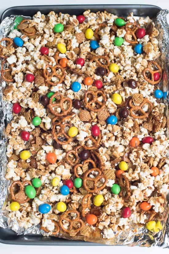 Sweet and Salty Popcorn Snack Mix