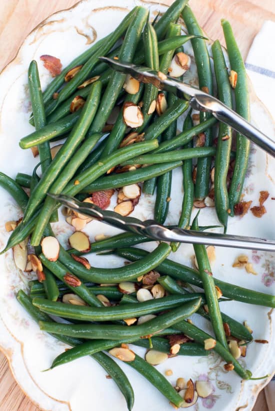 Green Beans with Almonds and Bacon