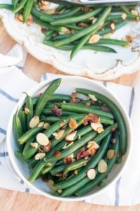 Green Beans with Almonds and Bacon