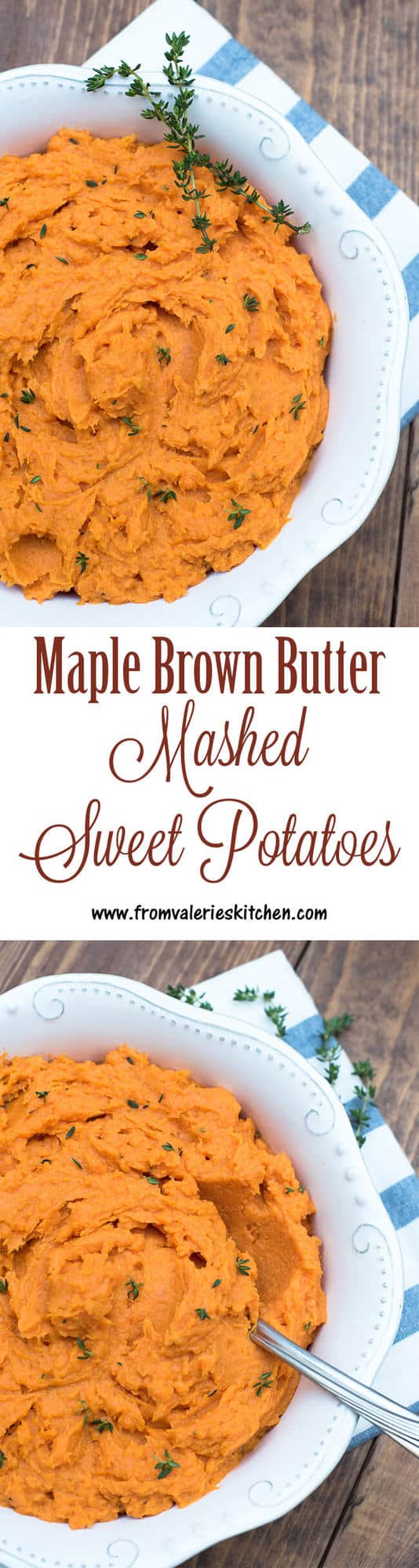 Maple Brown Sugar Mashed Sweet Potatoes